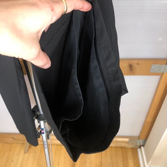 Banana REPUBLIC Martin Fit‎ Stretch Wool Black Flare Lined Pants Sz 2 - Picture 7 of 10